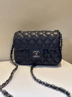 mini chanel classic handbag black