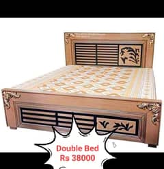 Double bed |Wooden bed | Poshish bed | Side table dressing |Furniture