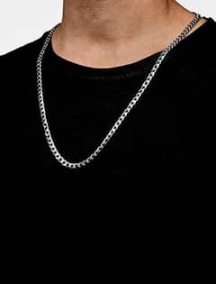 Premium quality Silver neck chains for men boys non-rustic