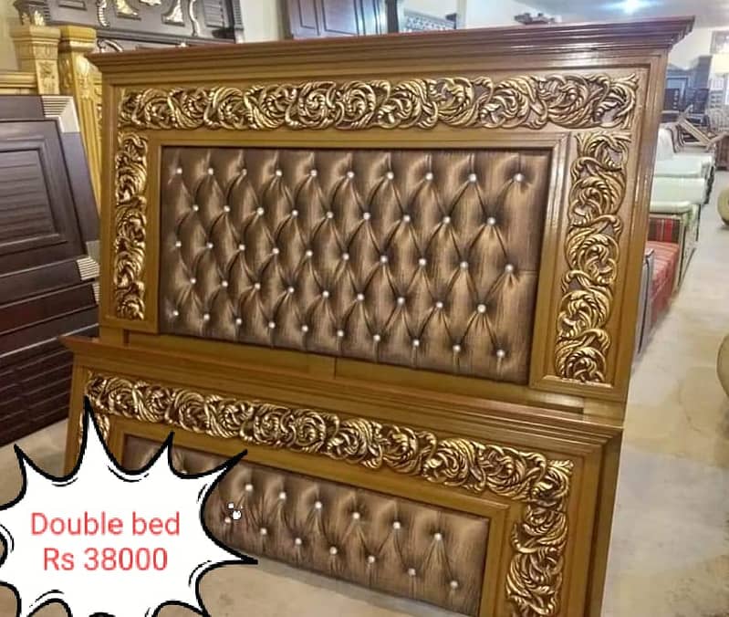 King size bed |Wooden bed |Poshish bed |Side table dressing |Furniture 10