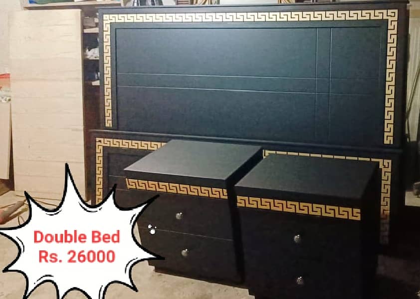 King size bed |Wooden bed |Poshish bed |Side table dressing |Furniture 14