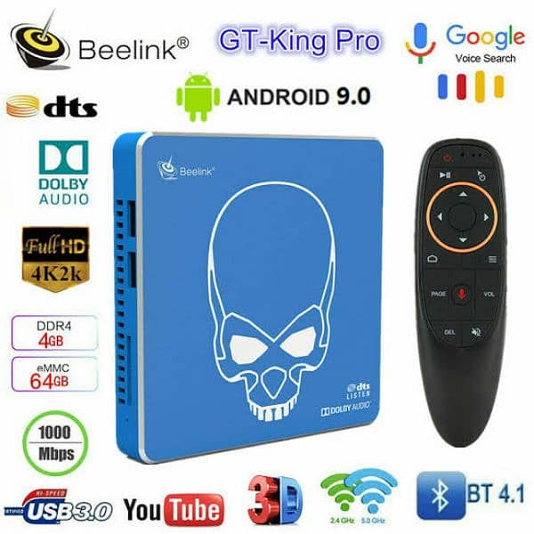 Beelink GT-King Pro Amlogic S922X-H 4GB/64Gb Dual System Hi-Fi TV box 6