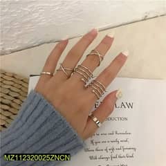 Pack of 6 rings set