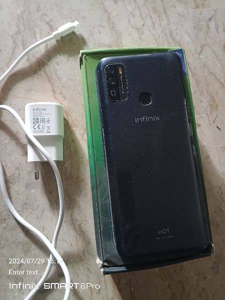 Infinix hot 9 play original box charger 9