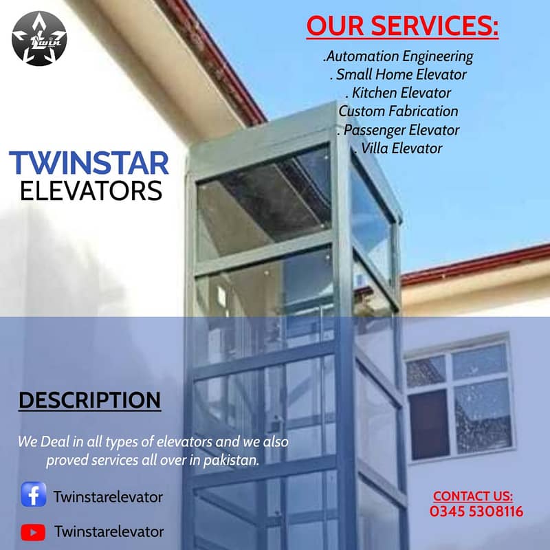 Elevator / lift / home lift / home elevator / kitchen lif / Villa lift 5