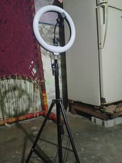 mobile stand with Ring light height 6ft sath mh k8 mic