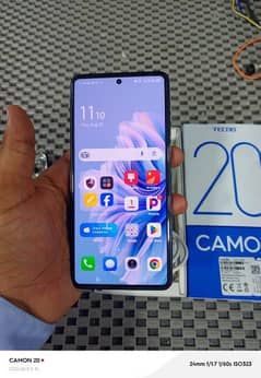 Tecno camon 20 pro with complete box