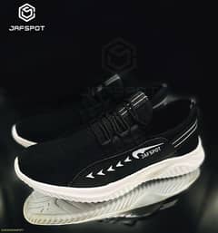 Men's Fashion Tennis White Shoes -JFO16, Black