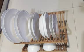 40 Piece Winter Frost White Dinnerware Set.