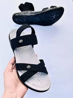 Men elastic fiber sports sandals Black
