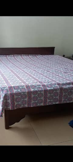 Double bed ( wooden )