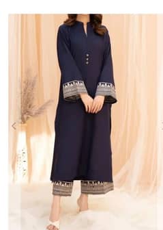 2 piece khaddar suit