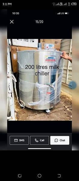 Milk chiller/Milk boiler/Water chiller/any cooling equipment 7