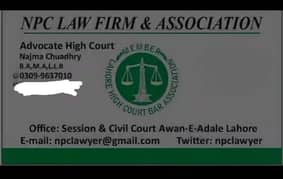 Lawyer/wakeel/advocate/legal services/legal consultant/legal advisor/