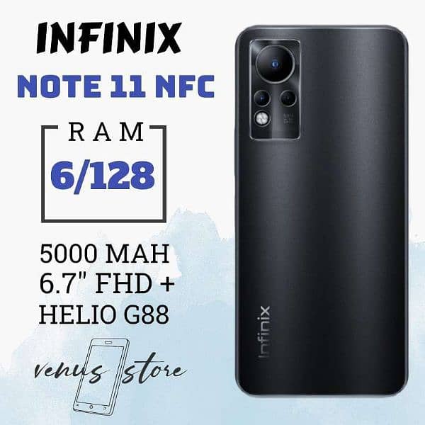 Infinix Note 11 (6GB 128GB) - Black (Excellent condition) 1