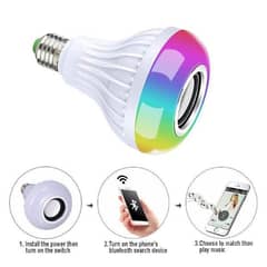 LED Music Light Bulb with Remote control Rs 1700