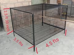 Cage folding 10 no. wire lovebird RAW
 Ring neck Grey Parrot Hen cage