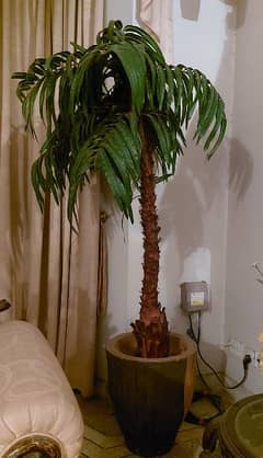 artifical palm plant with pot