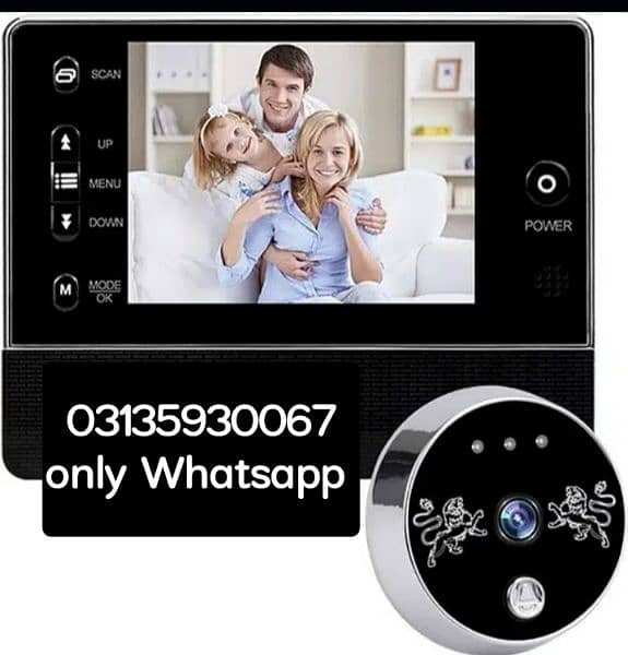 Doorbell Door Peephole Camera Video Doorbell 3.5Inch HD Door viewer 0