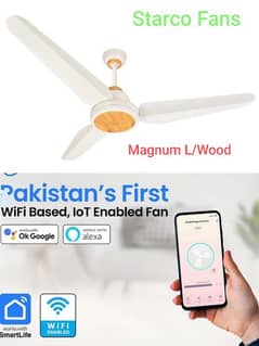 Starco Fan WiFi Mobile operating AC DC fan