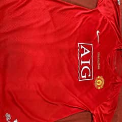 Manchester United 2007/2008 Ronaldo back Number Long Sleeves Size. L