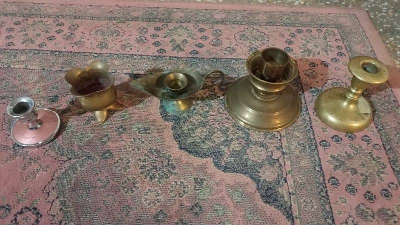 Antique Candle stands, different showpiece, Vase, candle holder 2