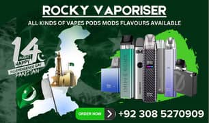 WAPES | VAPES | PODS | MODS | FLAVOURS | 14 AUGUST | AZADI OFFER