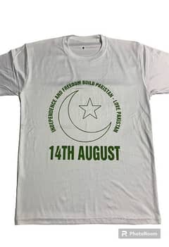 Men Stitched 14 August T shirt