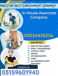 Baby Sitter , BabySitter , Chef , Driver, Patient Care, Maids , Couple