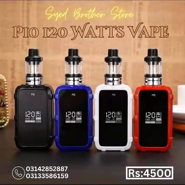 p10 120 watts vape more vapes & pods available 0