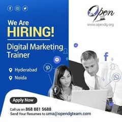 digital marketing trainer required