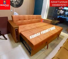 Double bed/Sofa cum bed/Double cumbed/Sofa/L Shape/Combed/Centre table