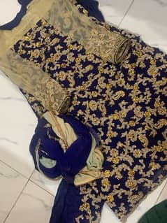 royal blue Indian dress