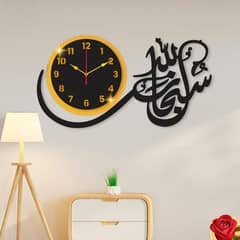1 PC Calligraphy Wall clock with light
