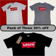 Super sale on Pack of 3 Men Levis T Shirt in Fabric super Comfertable