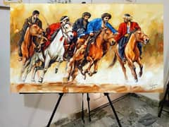 Handmade Painting | Horse Painting | Home Decor | Wall Decor 0