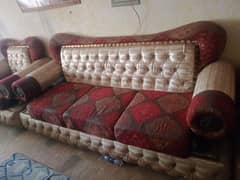 6 seater Sofa with glass table going very cheap