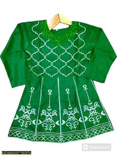 1Pc Girl's Stitched cotton Embroidered Frok