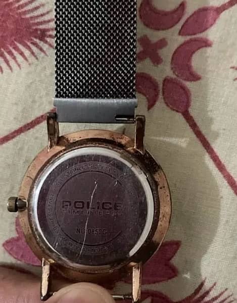 Rose Gold Police watch unisex 3