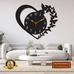 New Heart shape wall clock