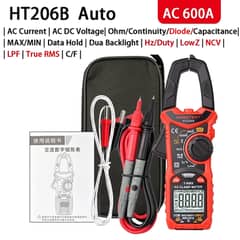 Solar AC/DC 600amp plus 600ac/dc voltage digital clamp meter