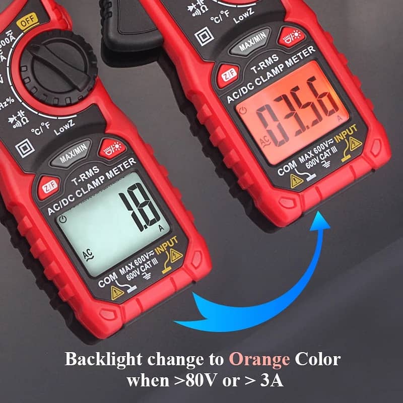 Solar AC/DC 600amp plus 600ac/dc voltage digital clamp meter 2