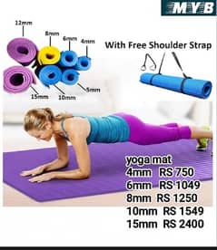 high quality yoga mat available Whatsapp 03340628192