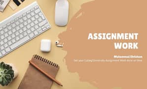 Assignment work Hand writing Available