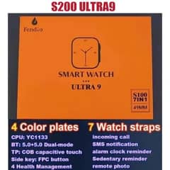 7in1 Watch Straps New S100 Ultra9 Smartwatch 2.2HD screen with case