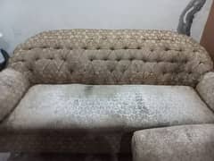 Golden Shade 6 Seats Sofa Set / Solid Wooden / Reasonable price
