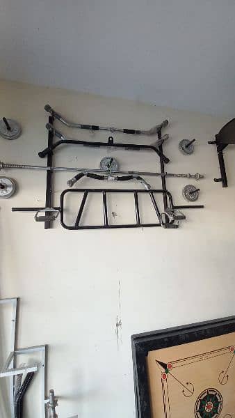 Heavy duty multi bench press pull up bar abdominal bench press gym rod 6