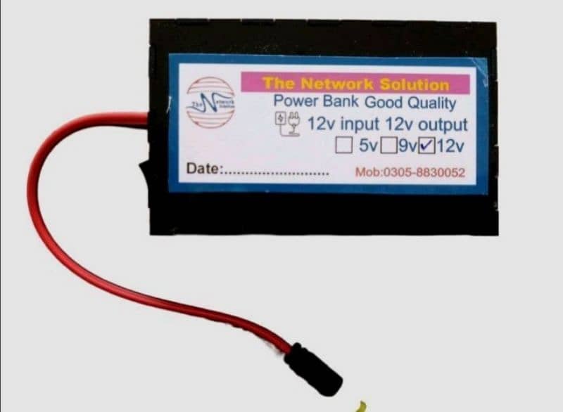 wifi Router 12v & 9v Power Bank + adpter 0