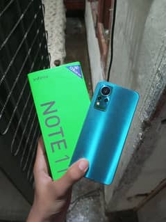 Infinix note 11 6 ram 128 memory  pannal change with box finger ok