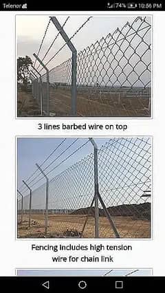 hotdipped Galvanized Chainlink Fence, Pvc coated Chainlink